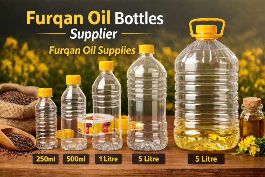 Mustard oil bottles supplier providing durable plastic bottles for safe packaging and storage of cooking oils