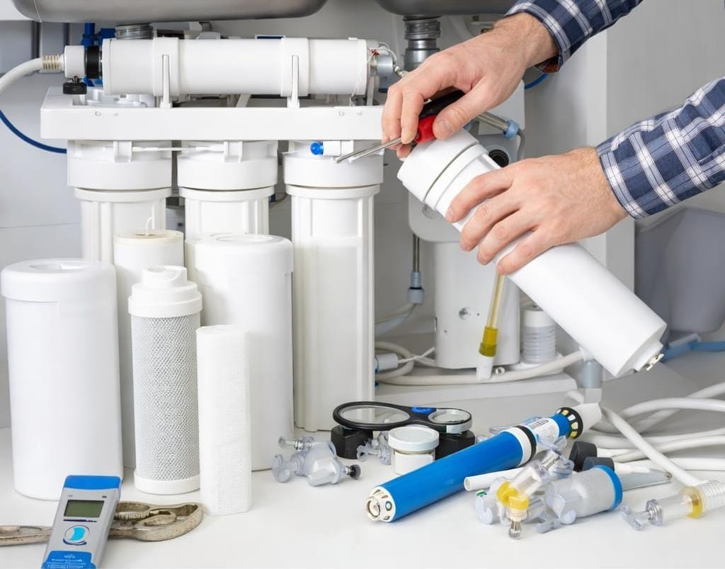 Water filter repair services for RO plants and filtration systems ensuring clean and safe drinking water